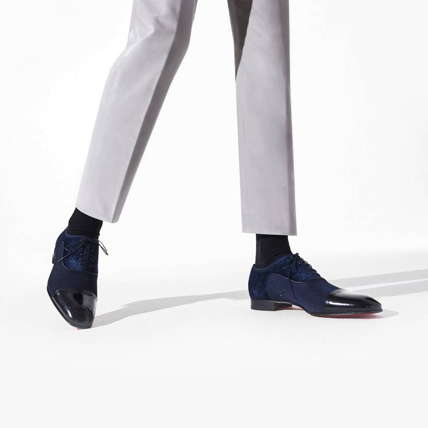 Men's Christian Louboutin Greggo Creative Fabric Dress Shoes - Multi [0145-862]